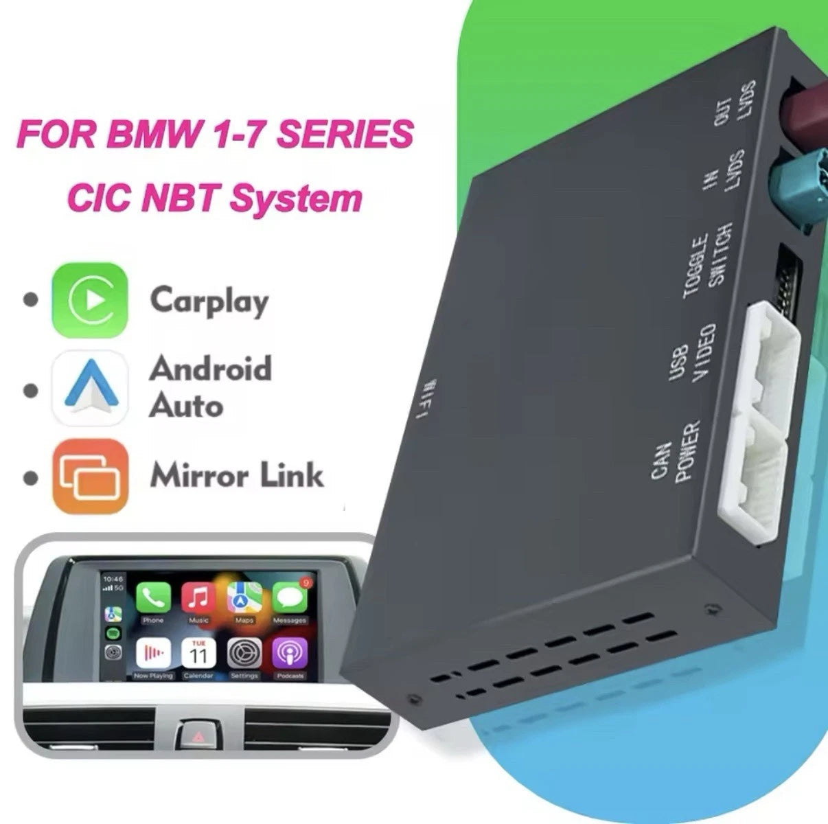 Boîtier CarPlay / Android BMW Série 1 À 7 De 2008 À 2016