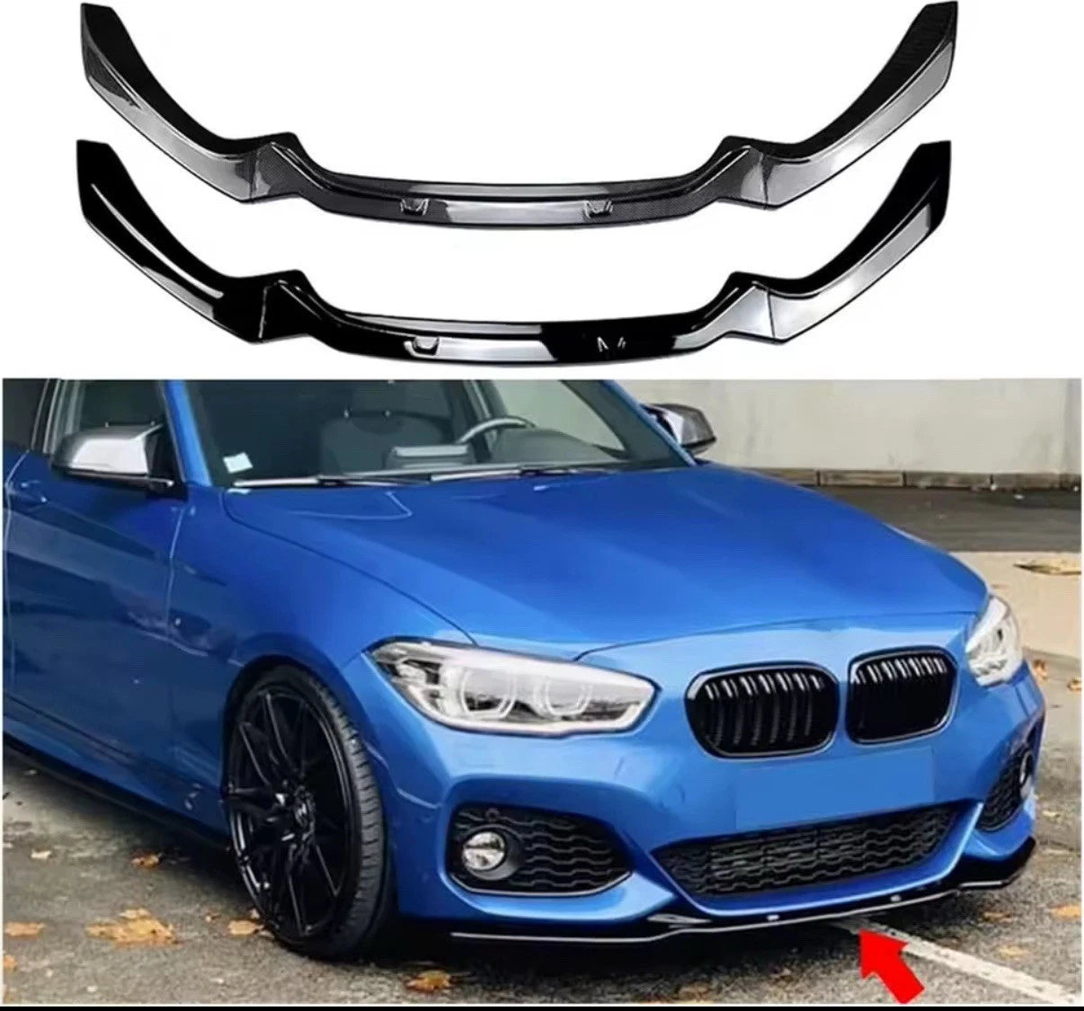 Lame Avant Carbone BMW Série 1 F20 F21 118i 120i 135i 140i 2015-2019